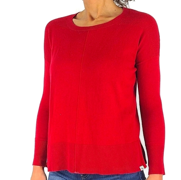Eddie Bauer Long Sleeve Sweater Size X Small Red - Picture 4 of 5